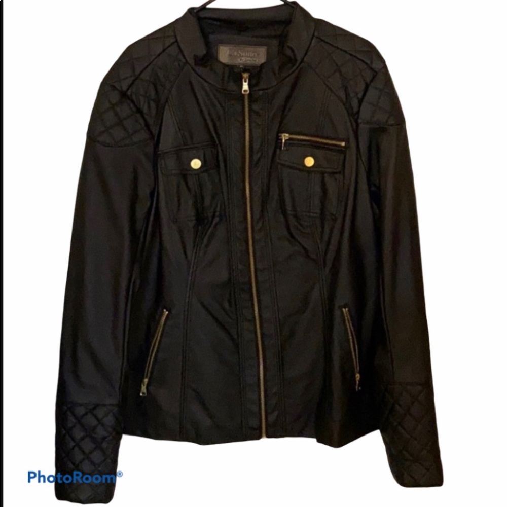 🍀Ci Sono faux leather jacket, Sz 2X